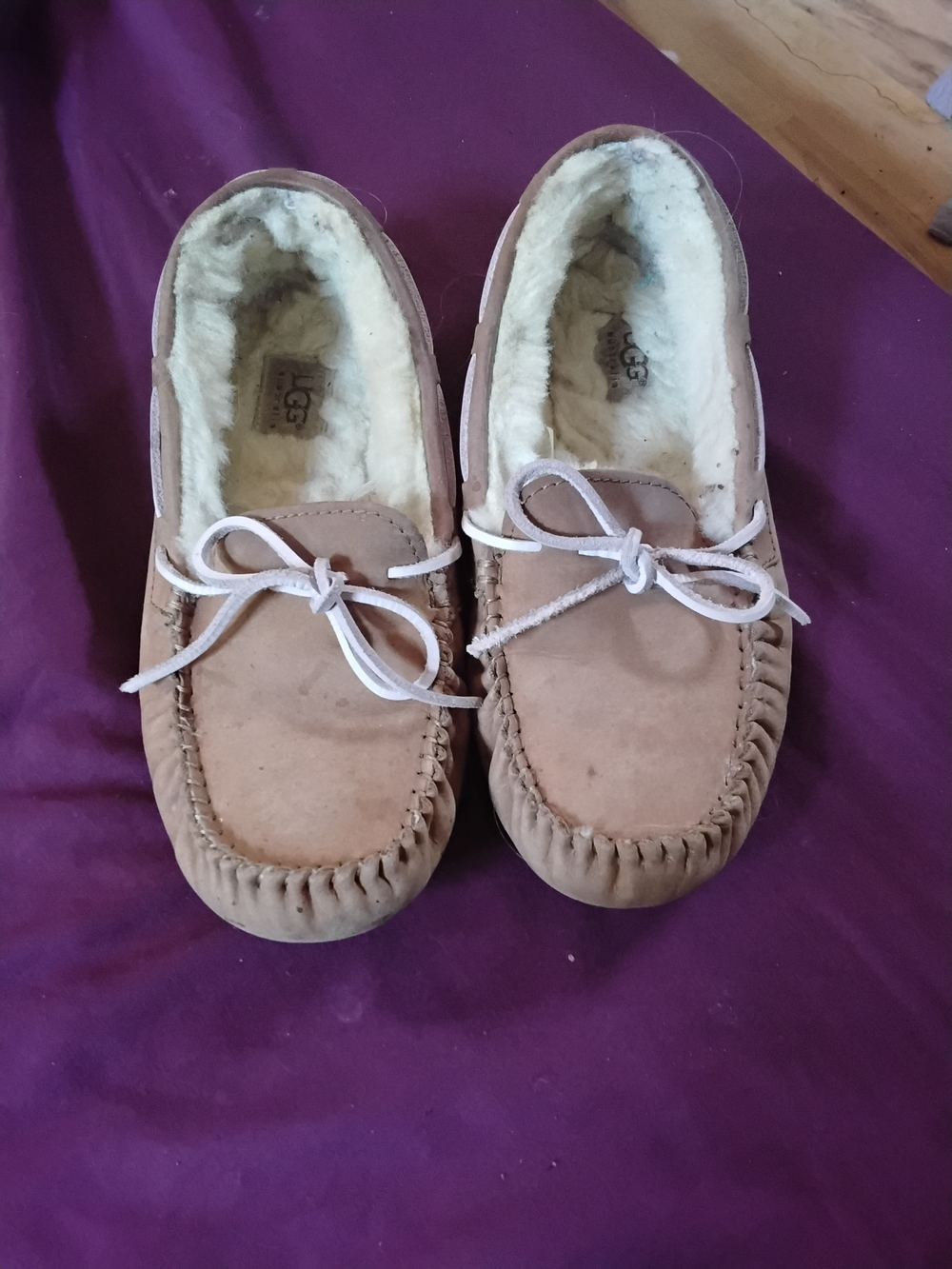UGG Australia Classic Sheepskin Lined Slip-On Moccasin
